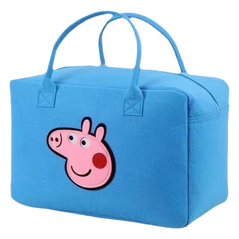 Felt travel bag large capacity luggage bag animal bag felt handbag customizable logo net red envelope tote bag