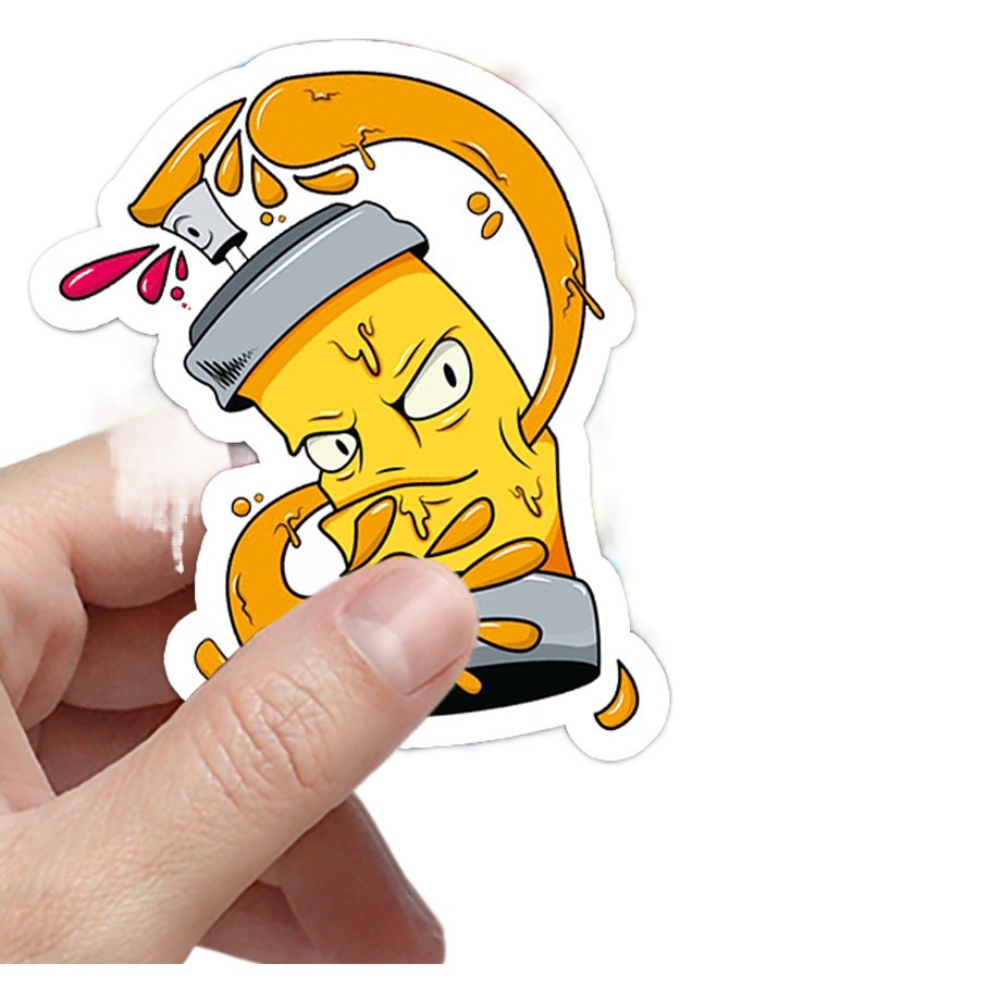 50 street art graffiti personality cross-border cool creative goo card DIY mobile phone case luggage sticker waterproof