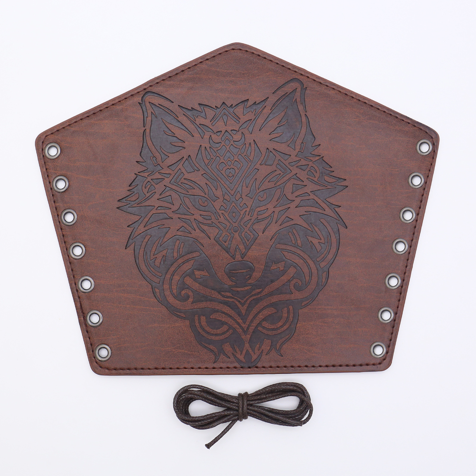 Picture of Cross-border Medieval Men's Leather Bracer Retro Punk Hand Guard Carnival cosplay Costume Accessories Arm Guard