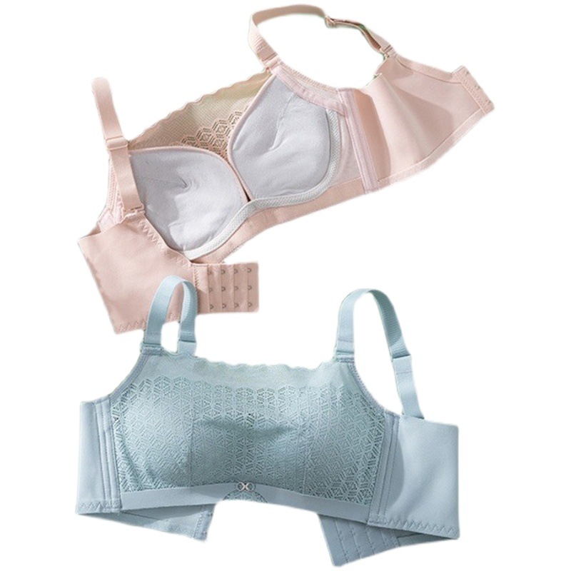 Strapless Underwear Women's Anti-walking Wrapped Chest Summer Thin Tucked-up Auxilary Breast Upper Tapering Chest Small Chest Push-up Thickened Bra