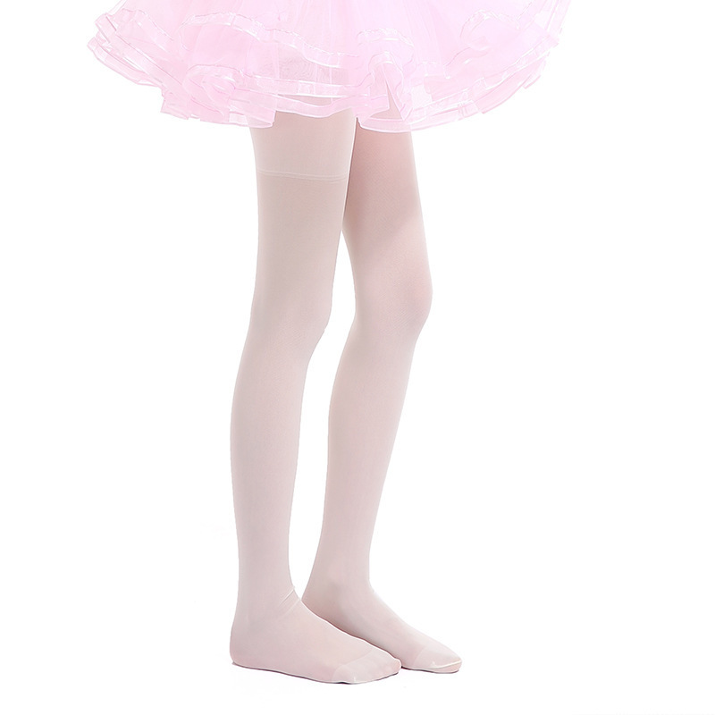 Picture of Factory wholesale summer new children dance socks girls ultra-thin stockings sunscreen white pantyhose leggings