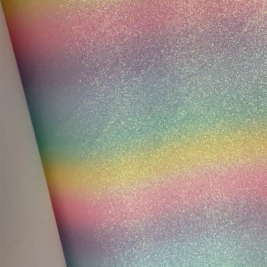 Picture of Pu Leather Greta Glitter Glitter Cloth Glitter Gold Powder Silver Powder Bright Cloth Gradient Chen Rainbow Lili Factory