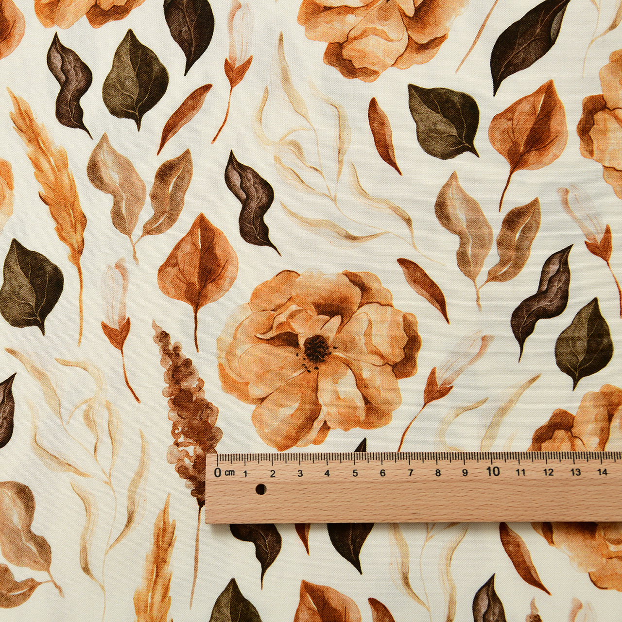 Picture of 20 Pieces of Artificial Cotton Fabric Floral Plant Handmade Clothing Dress Summer Cool Quilt Cotton Silk Cotton Silk Fabric