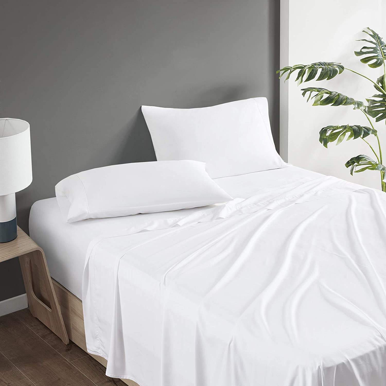 400T bamboo fiber satin fabric bamboo fiber quilt cover bamboo fiber bed sheet three-piece bamboo fiber woven fabric
