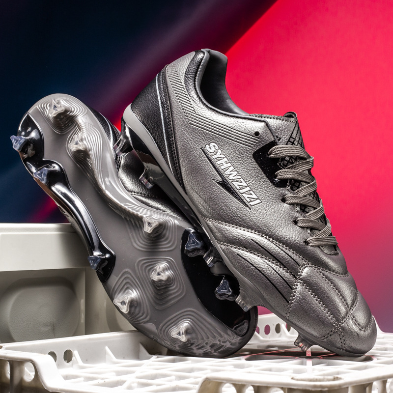 Cross-Border Large Size Football Shoes for Men and Women with Long Broken Spikes for Artificial Ground Primary and Secondary School Students Competition Training Shoes Youth Sports Shoes