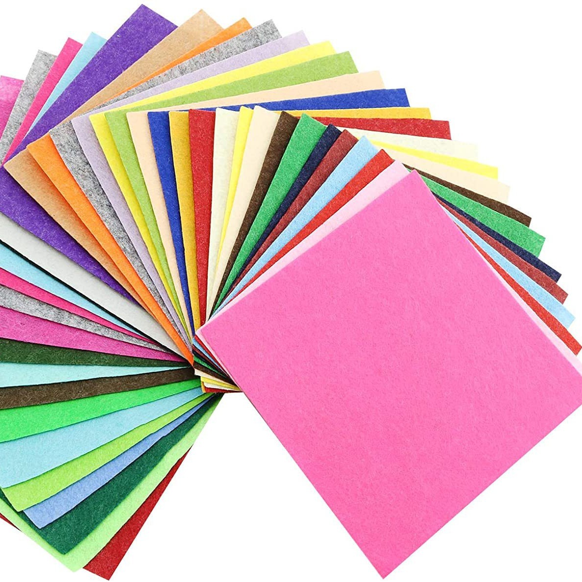 Factory wholesale DIY hand embroidery Christmas crafts 15x 15cm color felt fabric non-woven felt sheet