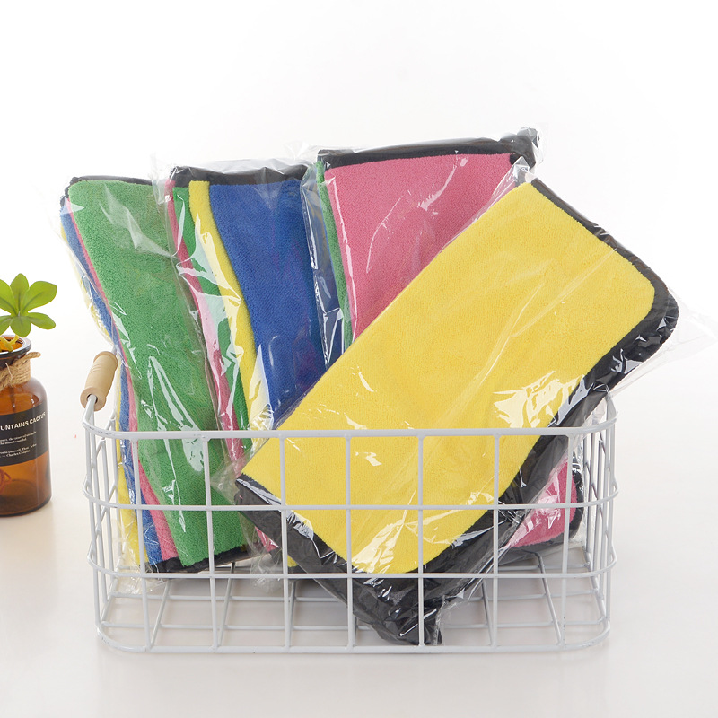 Picture of Car wash towel double-sided coral fleece thickened absorbent special car towel car cloth quick-drying towel can be ordered logo