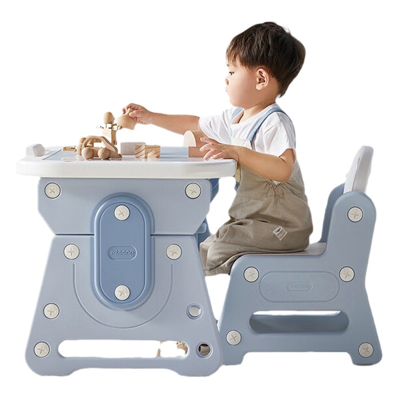 Manlong small light-picking children's study desk and chair suit adjustable writing desk primary school students home early education desk and chair