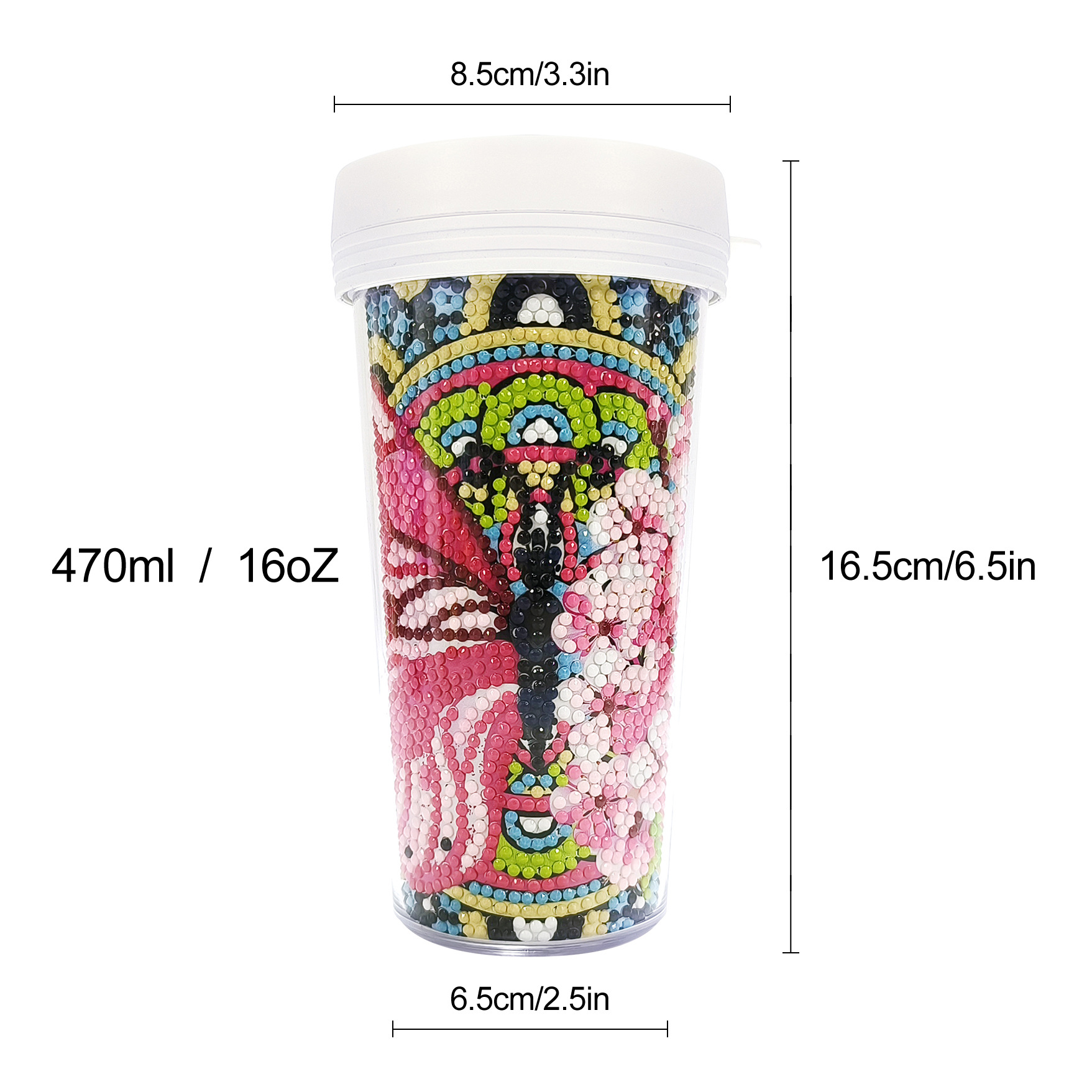Picture of Diamond Painting Peripherals, New and Unique Cups, Cross-Border Supply, Diamond Stickers, Embroidery, DIY Handmade Full Diamond Creative Decorative Paintings Wholesale