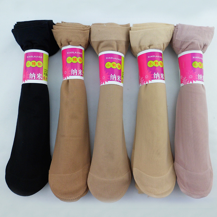 Picture of Factory summer ladies thin core-spun silk chili short stockings wear-resistant reinforcement anti-off steel wire socks wholesale