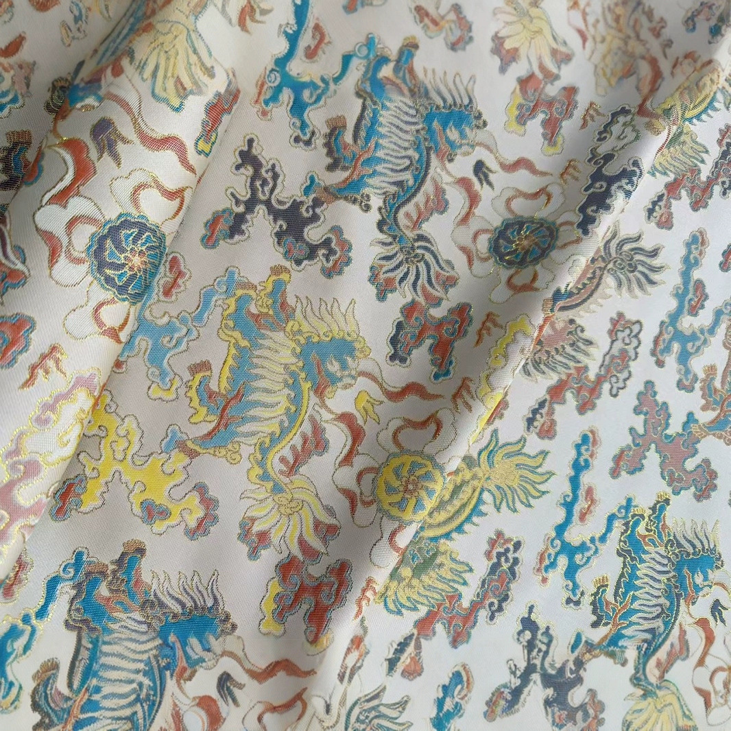 [Colorful Unicorn] Autumn and Winter Thick Yarn-Dyed Fashion Luggage Fabrics, Retro Jackets, Textured Shoes and Clothing Jacquard Fabrics