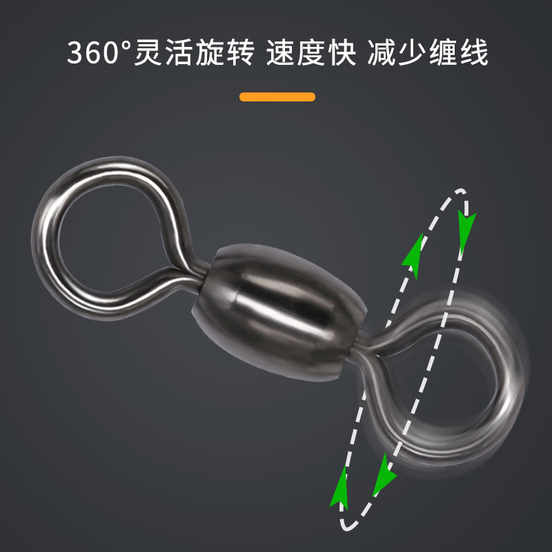 Picture of Outdoor Fishing Supplies, Fishing Accessories, Fishing Gear Wholesale Eight-Character Ring Connector, Japanese Swivel