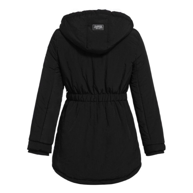 2023 autumn and winter European and American cotton-padded jacket coat new Amazon fleece-lined plus size cotton-padded jacket lamb wool pike cotton-padded jacket women