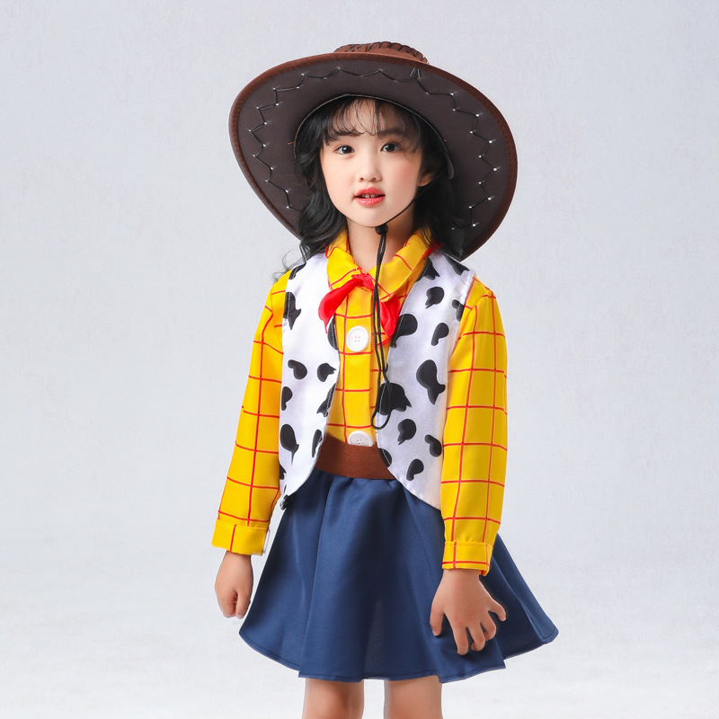 Picture of Foreign trade supply Woody playing clothes children's Woody cos Toy Story Animation Game clothes a generation of hair