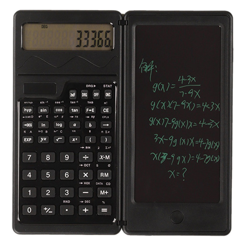 Student Solar Calculator Handwriting Board Learning Office Portable Scientific Function Calculator Computer Wholesale