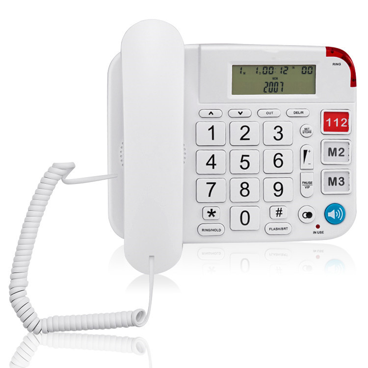 Picture of Big and letter SOS one-key dial telephone for the elderly large key large volume home hands-free call landline cross-border