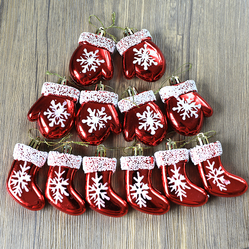 Picture of Wholesale Christmas new decorations Christmas tree decoration Christmas hand gift painted gloves Christmas socks