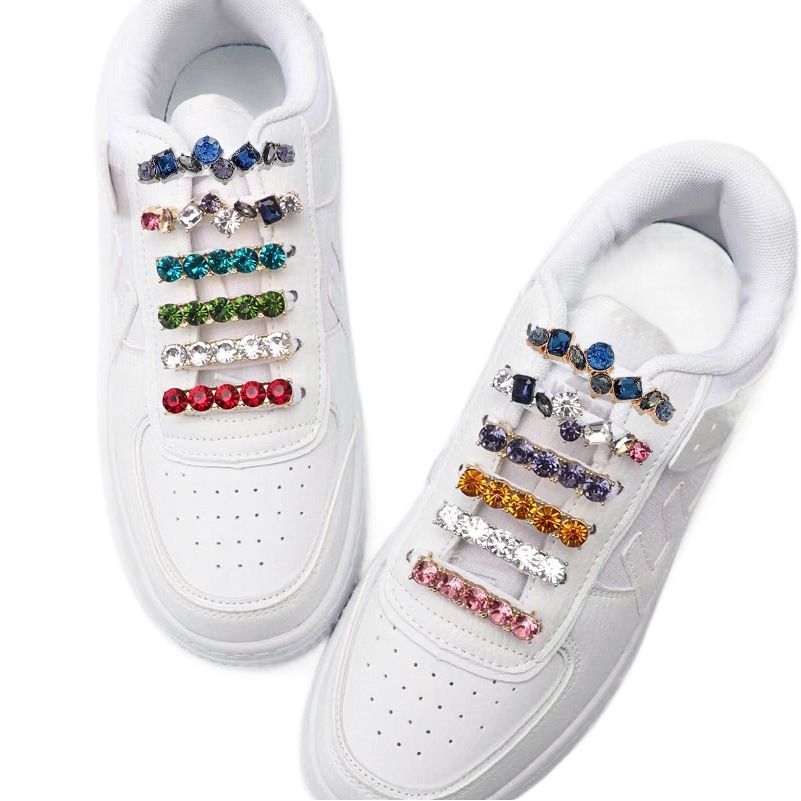 Suitable for white shoes board shoes decorative shoe buckle metal vamp color rhinestone shoe strap buckle shoe flower jewelry women's shoes accessories