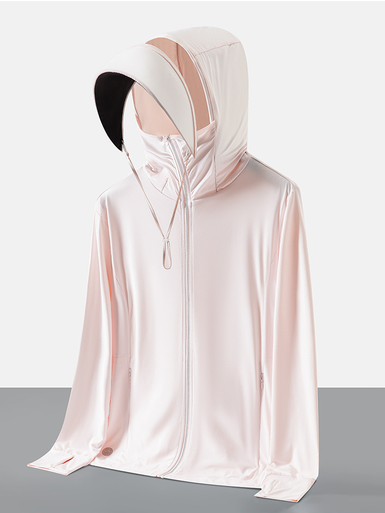 Ice Silk Summer Sun Protection Clothing Men's and Women's Outdoor Thin Breathable UV Protection Skin Clothing Sun Protection Clothing Coat Sun Protection Shirt