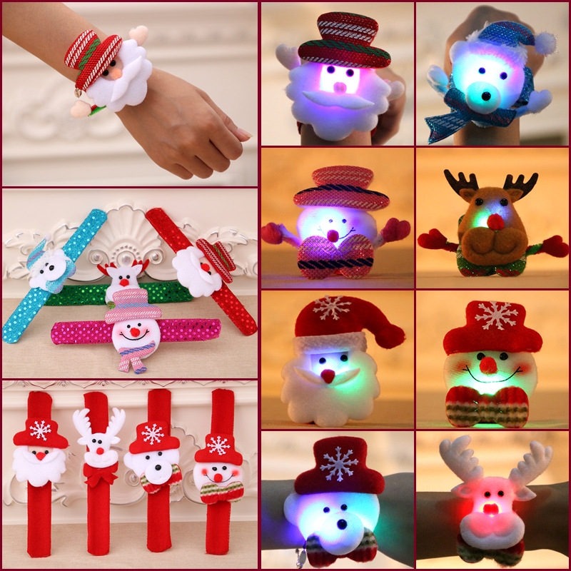 Picture of Christmas Kidsren's Gifts Christmas Glowing Hand Ring Decorations Christmas Snap Ring Christmas Gifts