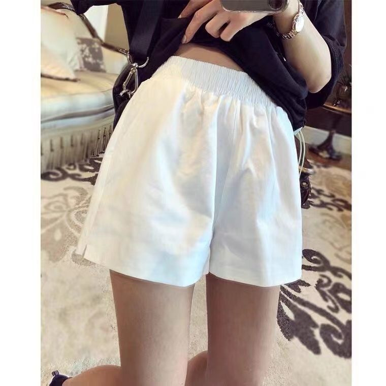 Casual Shorts Women's Summer Loose 2023 New High Waist Slimming White All-match Super Hot Wide Leg Pants Thin Outer Wear