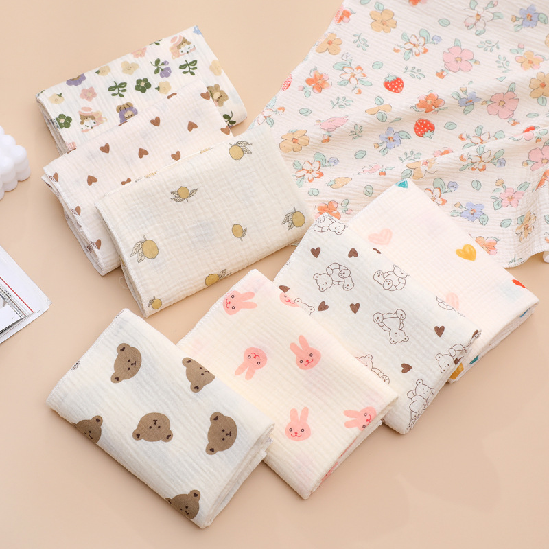 Picture of Baby Towel two-layer cotton gauze class A bath towel hospital newborn bag newborn bath towel wholesale