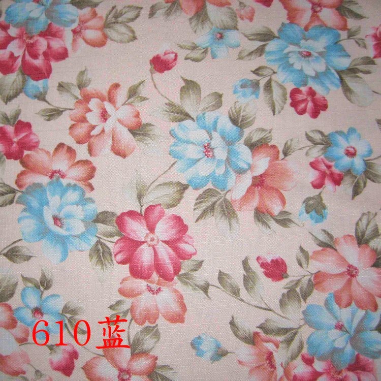 Picture of Manufacturer's Ready Stock 2.8m Wide Polyester Imitation Linen Jacquard Bamboo Plaid Cloth Flower Pattern Rich Cross Plaid Bamboo Cloth
