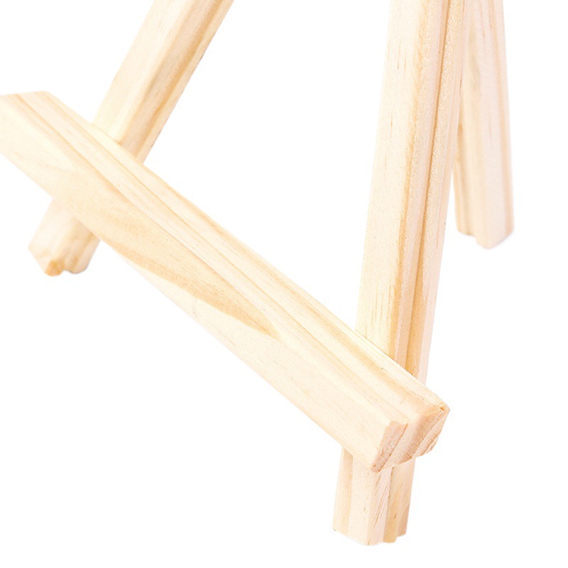 Mini small easel desktop easel stand art children picture frame display triangular wooden small easel wholesale