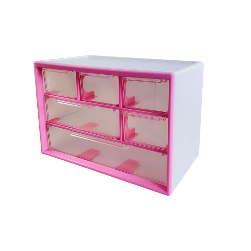 Picture of Desktop Drawer Type Transparent Storage Box Student Stationery Box Organize Simple Style Transparent Drawer Type Light Luxury Box