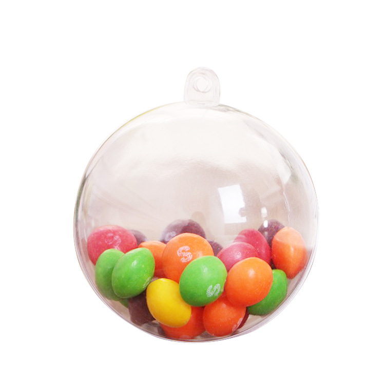 Picture of Christmas Decoration Acrylic Ball Ps Plastic Ball 2-25cm Hollow Transparent Ball Holiday Decoration Christmas Ball Wholesale