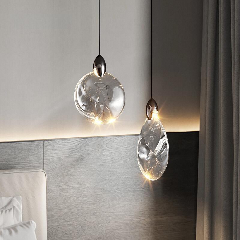 Simple Light Luxury Modern Background Wall Lamp Living Room Creative New High-end Bedroom Bedside Chandelier Crystal Chandelier