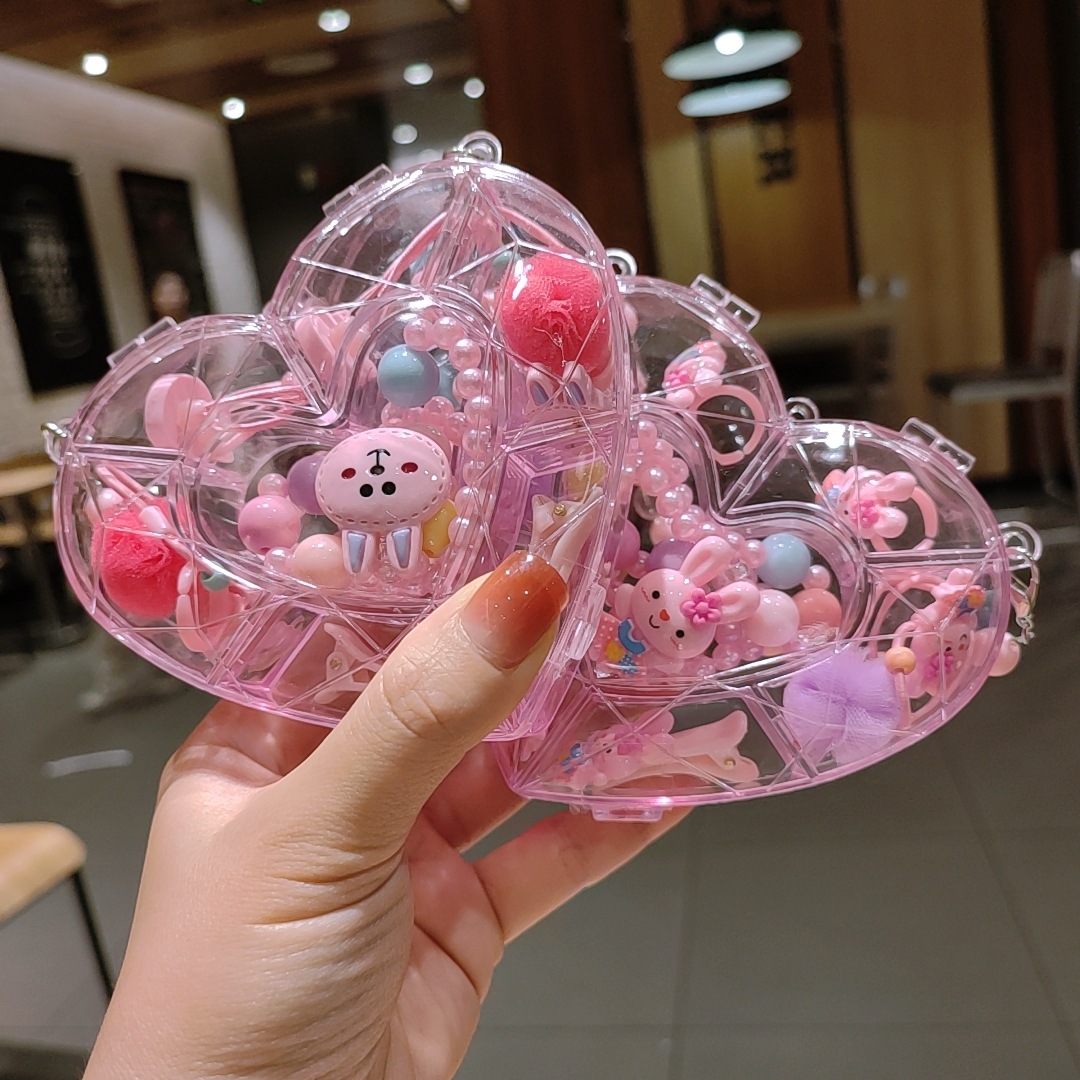 Picture of Children's jewelry baby cartoon cute fruit pendant bracelet suit birthday gift box in stock wholesale
