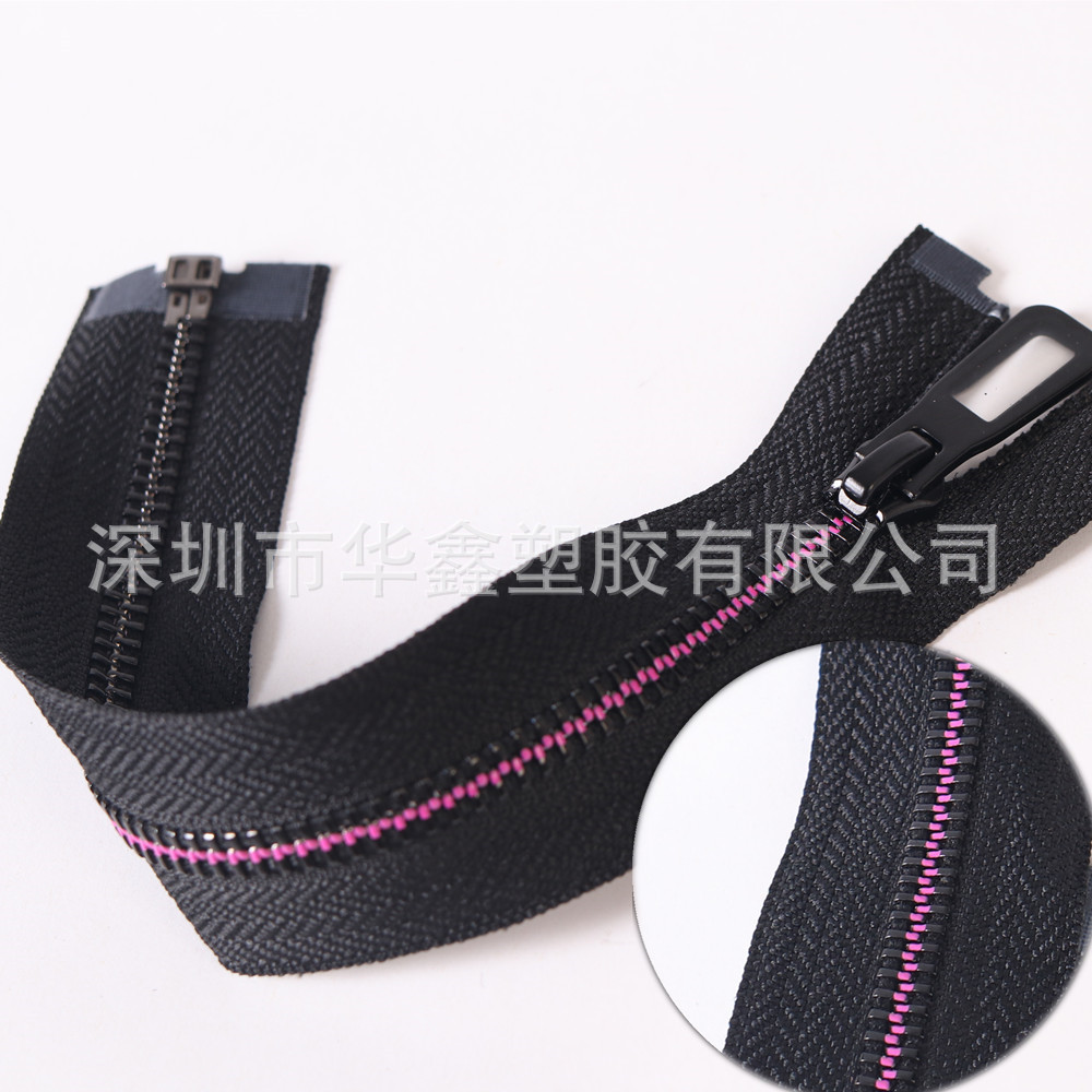 Metal zipper 5# brass tooth zipper luminous shoes pants chain stainless steel clothing zipper