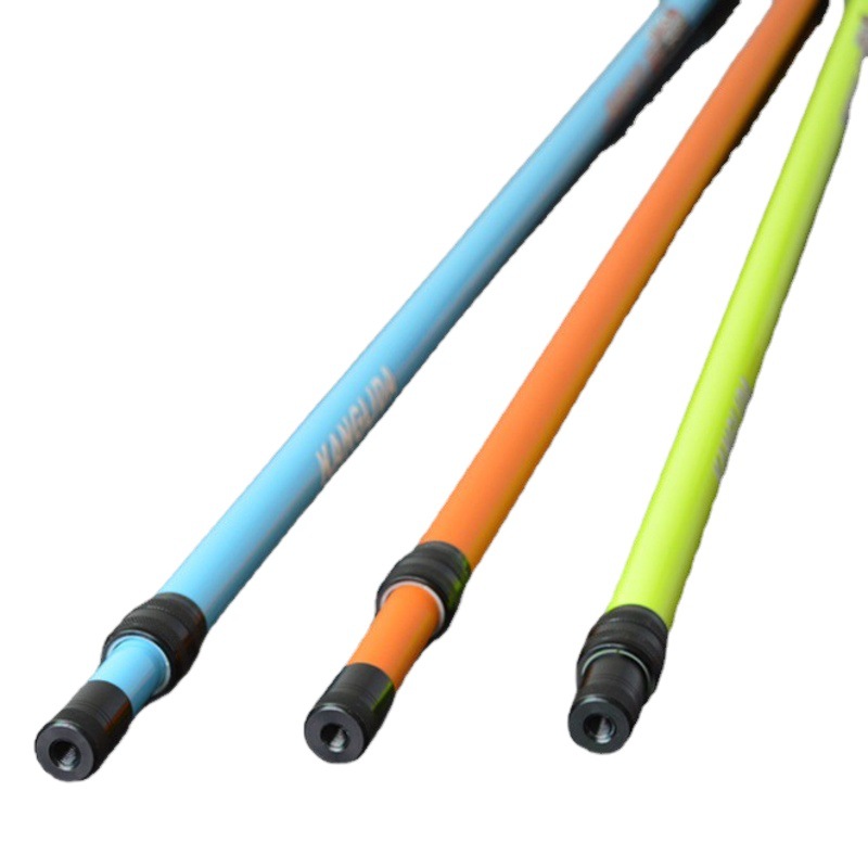 Heikeng 2.1m Double-Section Carbon Fishing Rod 2.4m Competitive Net Fishing Net Fishing Gear Wholesale