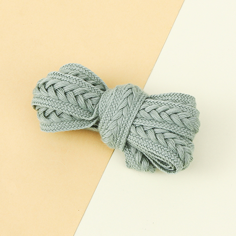 Picture of Marshmallow Two-Color Wheat Ear Shoelaces 1.5cm Casual Shoes Sneakers Twist Woven Cotton Shoelaces Ready for Cross-Border Wholesale