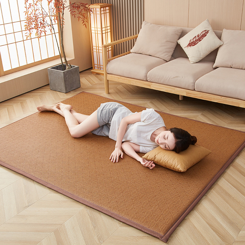 wormwood mat ice rattan mat summer tatami mat homestay hotel floor mat sleeping mat single double mat