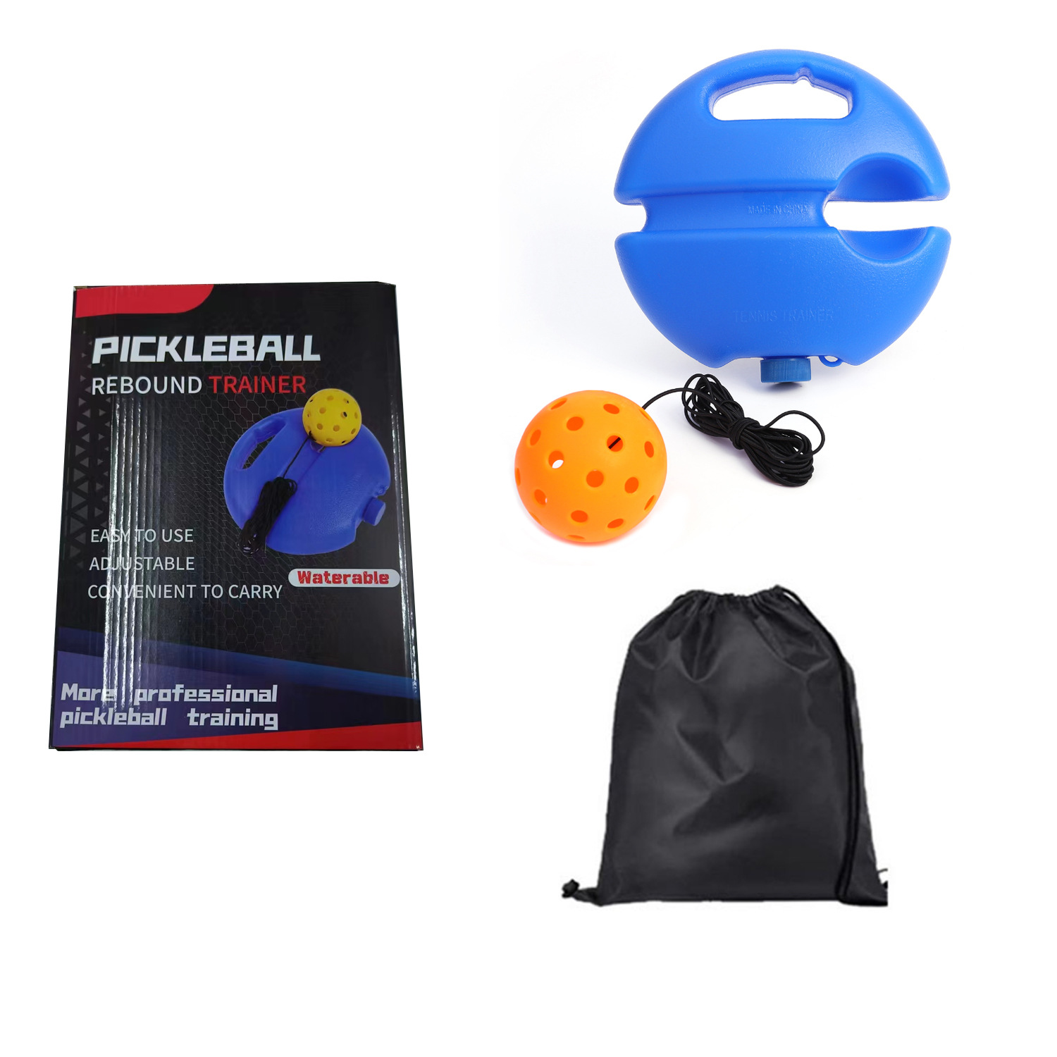 Picture of Pickleball Training Ball 74mm Practice Ball Pe Outdoor Plastic Injection Molded Ball with Led Light