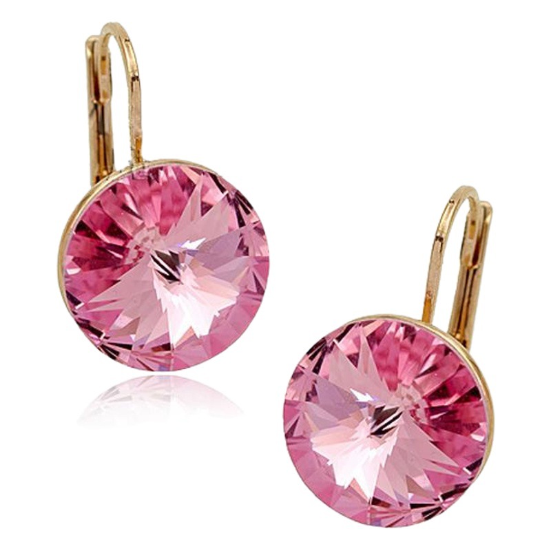 Austrian Crystal Earrings Women's Elegant South Korea Personalized All-match Simple Ear Stud Ear Stud Elegant Skinny Fashion New Style