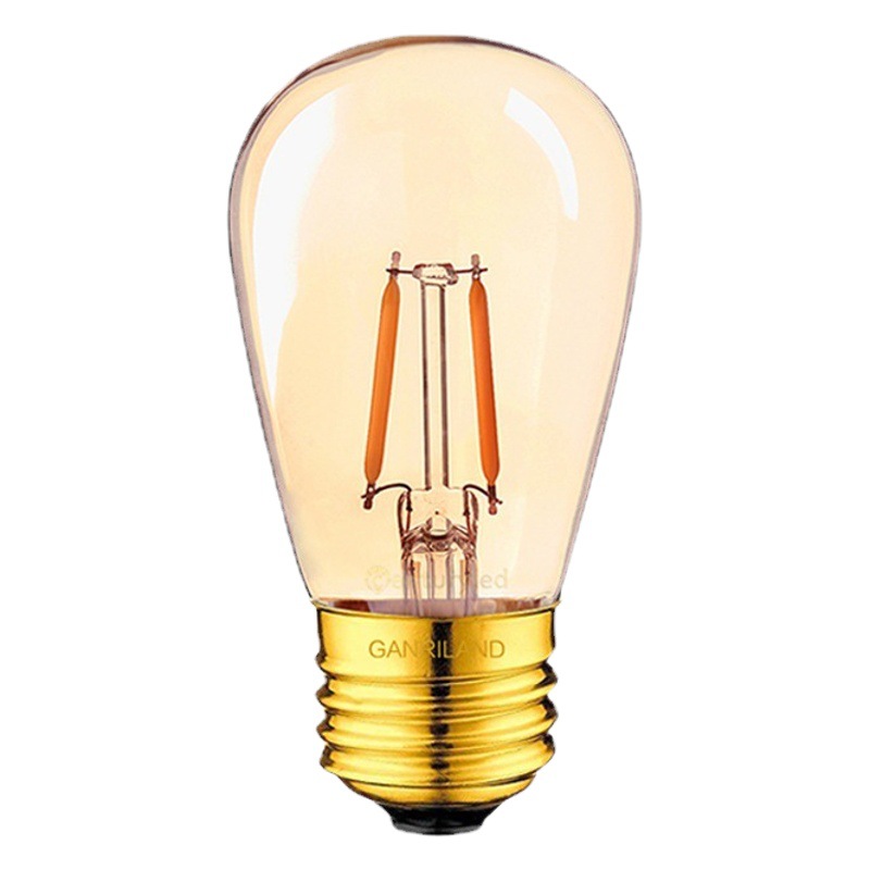 St45 Edison Bulb Flexible Lamp 2200K Brown Warm Yellow Light E26E27 Screw Retro Dimmable Led Lamp