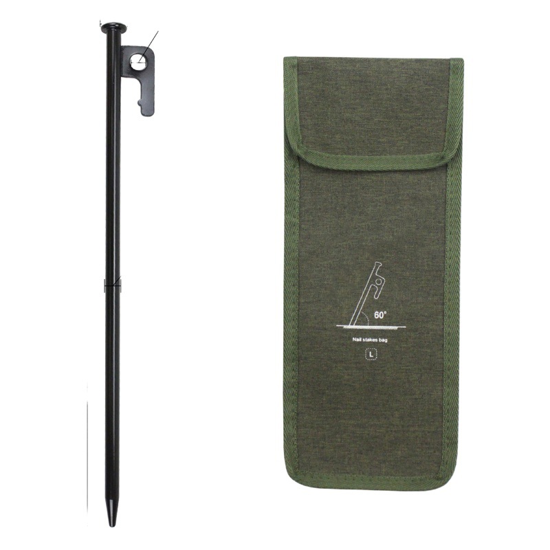 Outdoor Camping Tent Nail Canopy Carbon Steel Ground Nail suit 20CM Beach Windproof Bold Long Camping Fixing Nail
