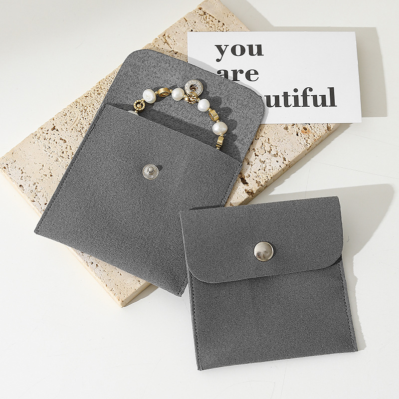Picture of Multicolor Flannel Bag Jewelry Bag Snaps Thickened Bag Ring Necklace Anti-oxidation Jewelry Storage Bag Wholesale