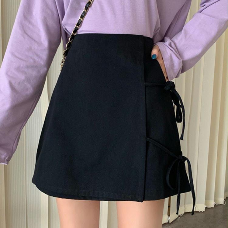 Autumn and Summer 2023 New Black Design Sense Hip Skirt Irregular Slim High Waist A- Line Skirt Women