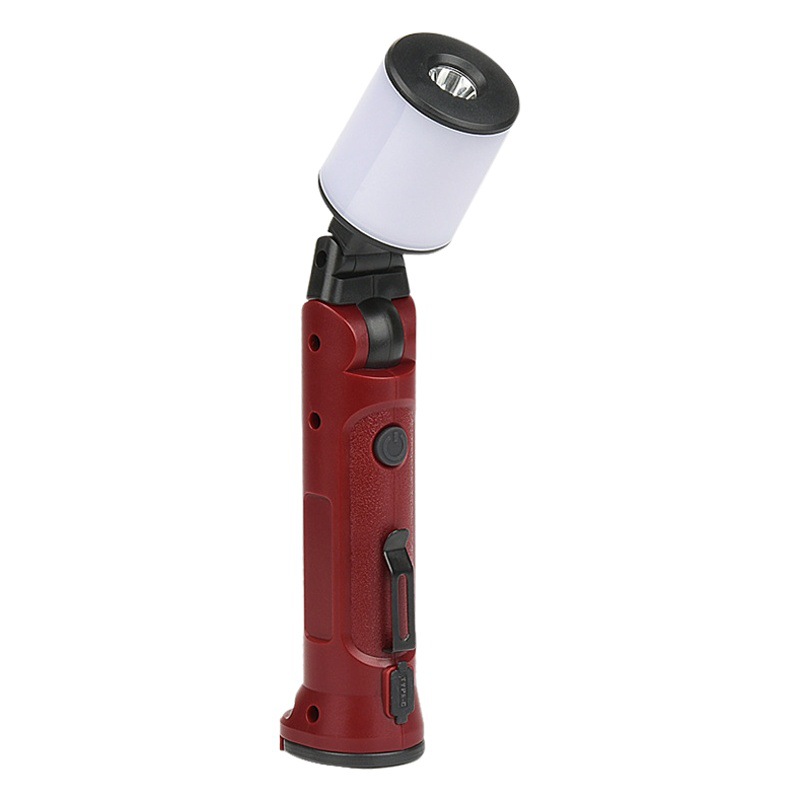 Cross-border new rechargeable work light strong light flashlight outdoor folding angle lighting car maintenance light camping light