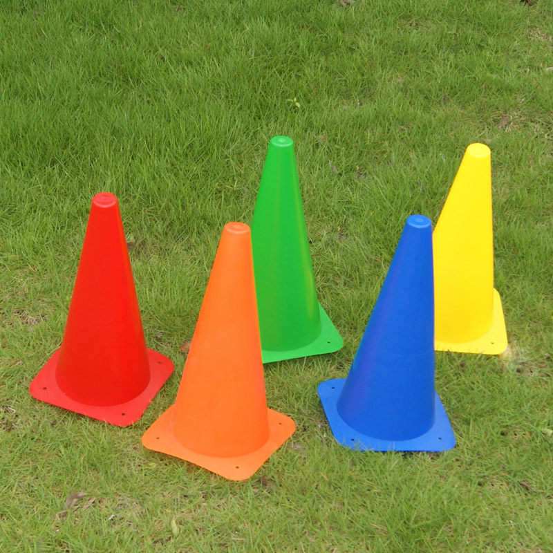Picture of Manufacturers supply 23cm triangular cone sign cone sign cylinder sign obstacle plastic road cone