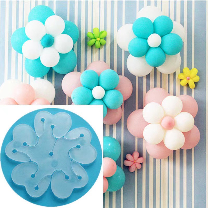 Balloon buckle birthday decoration decoration supplies plum blossom clip shape flower buckle ring buckle clip confession party