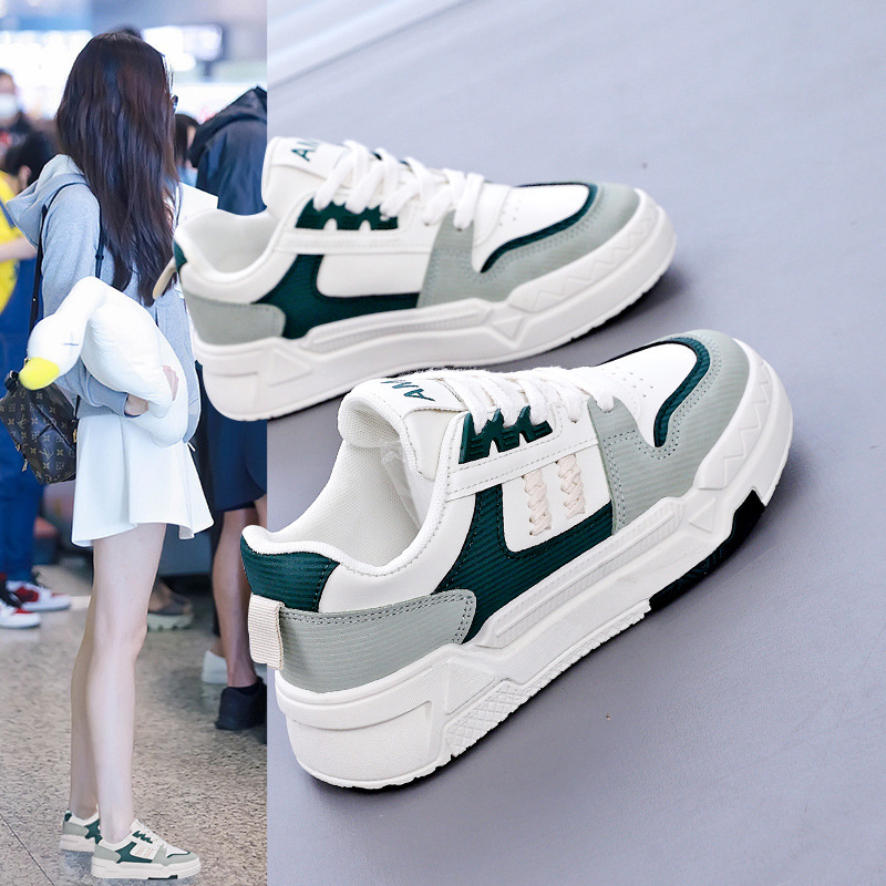 2025 Spring Women's Women's Shoes New Sneakers Low-top Casual White Shoes Sports Sneakers Women's Trendy DBY-M01