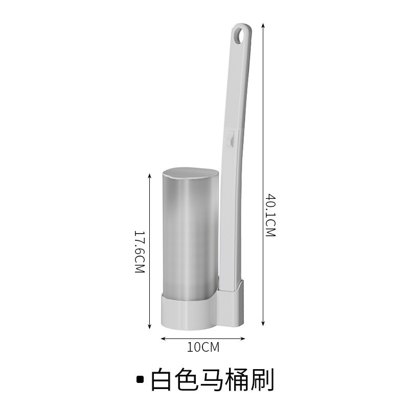 Picture of Disposable Toilet Brush Set No Dead Angle Aseptic Cleaning Brush Head Household Long Handle Toilet Brush Wholesale