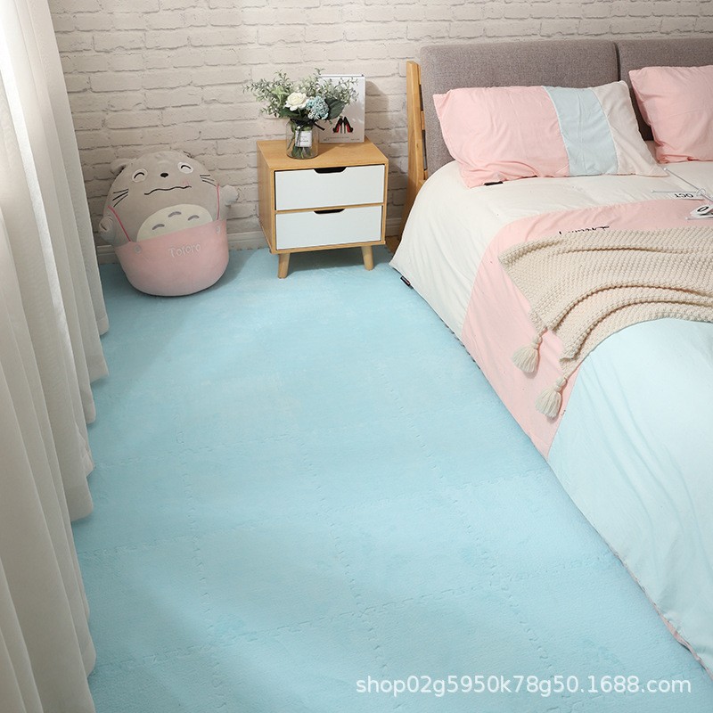 Picture of Amazon Cross-border Stitching Carpet Floor Mat Bedroom Bedside Mat Balcony Floor Mat Mosaic Carpet Removable Washable Suede
