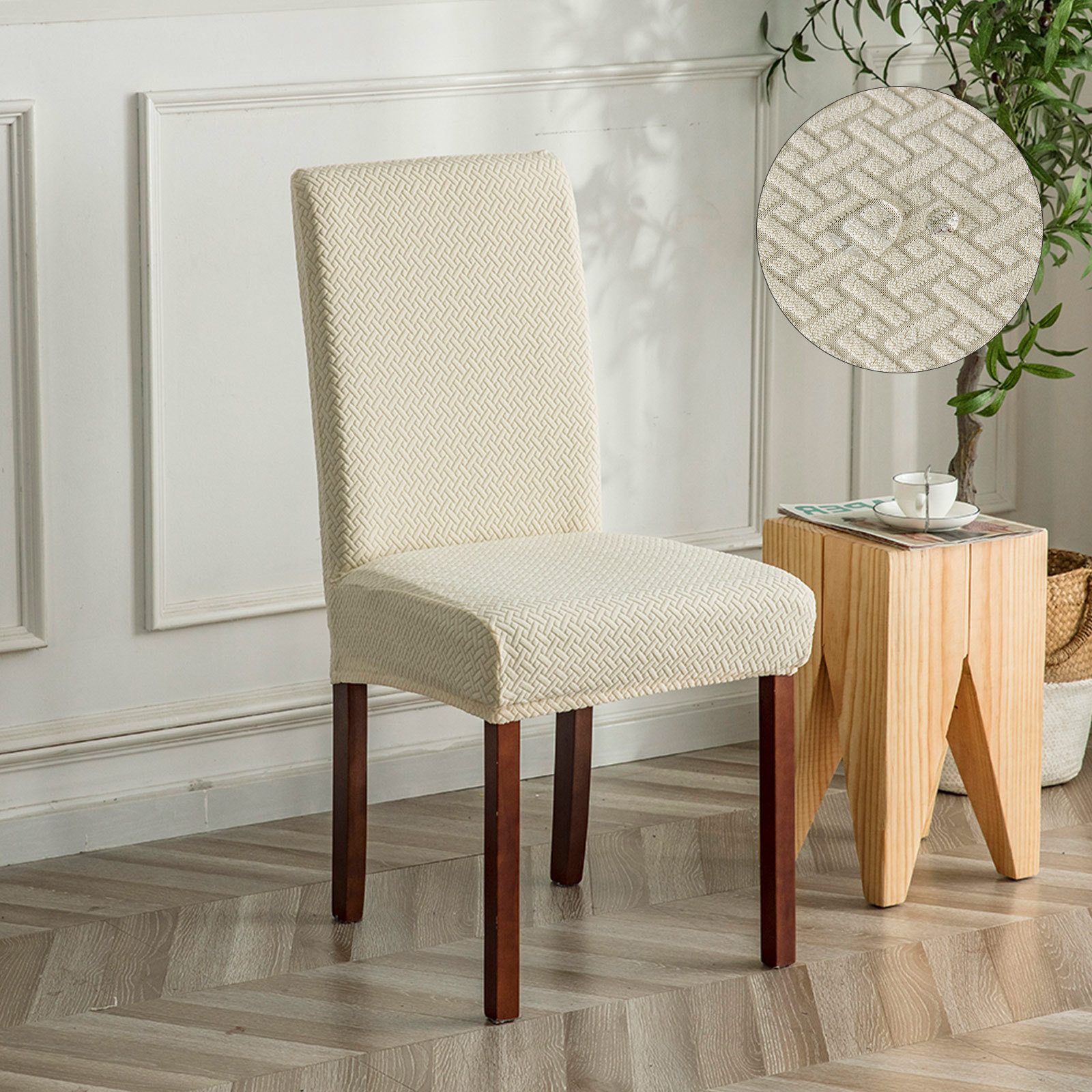 Picture of Long Lattice Waterproof Chair Cover T-Type Waterproof Chair Cover Waterproof Household Dust Cover