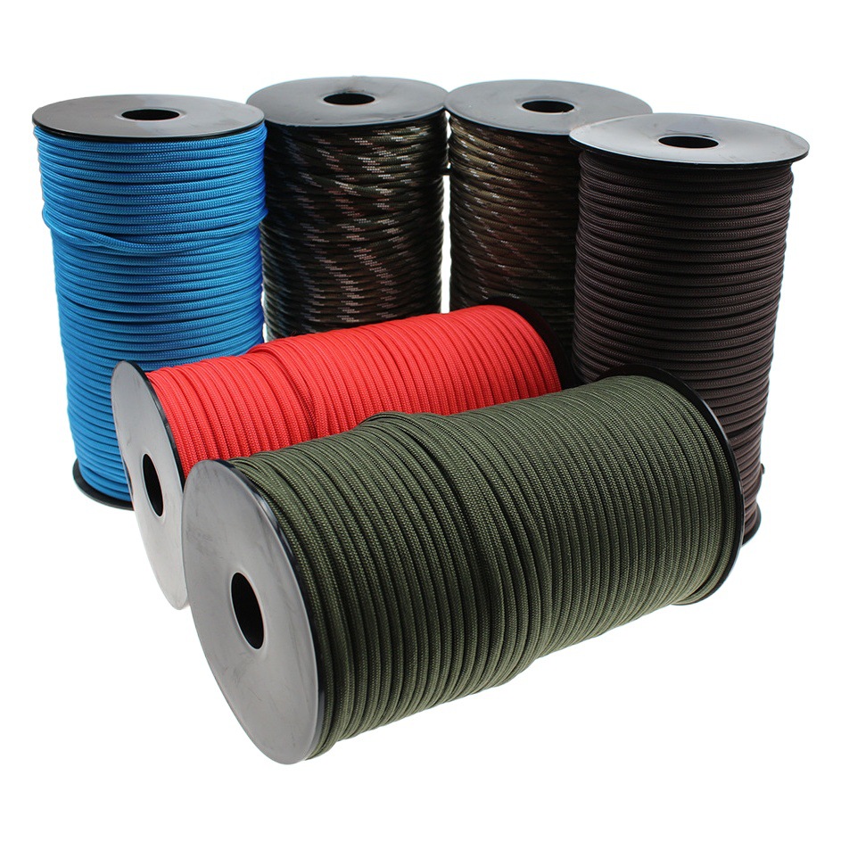 Outdoor camping 7-core polypropylene umbrella rope 100 m rolling umbrella soldier traction rescue binding tent windproof rope climbing rope